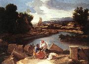 Nicolas Poussin, Landscape with St Matthew and the Angel